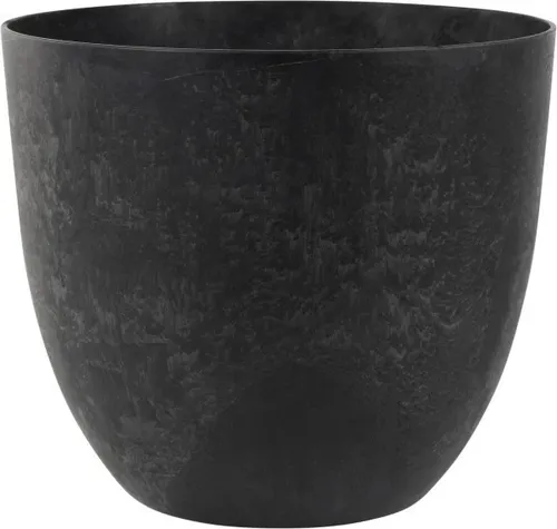 Artstone Pflanztopf Bola Ø38cm schwarz - Hochwertiger Pflanztopf aus leichtem, wetterfestem Material, ideal für Garten und Balkon. Stilvolles Design für eine moderne Pflanzenpräsentation.