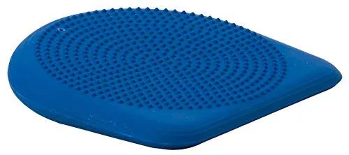 Dynair Keil Ballkissen Kids Sitzkissen – Blau, 29x29 cm - Gleichgewichtskissen für Kinder, fördert aktives Sitzen und stärkt die Rückenmuskulatur. Ideal für Schule und Zuhause – Made in Germany mit 30 Jahren Garantie.
