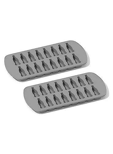 Cola Flaschen Silikonform für Eiswürfel & Backen - 16 Fläschchen - Dekoration, Halloween, Karneval & Motto-Party (2 Formen)