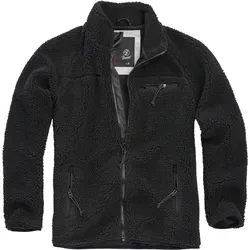 Brandit Teddyfleece Jacket 3XL - Schwarz - Funktionsjacke aus hochflorigem Teddy-Fleece, bietet optimale Wärme und Atmungsaktivität, ideal für kalte Tage.