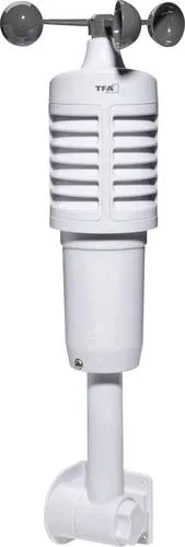 TFA Dostmann Kombi-Sensor Thermo-Hygro/Wind 30.3222.02 - Hygrometer mit kabelloser Übertragung, misst Temperatur, Luftfeuchtigkeit und Wind, ideal für präzise Wetterüberwachung im Außenbereich.