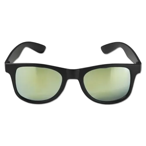 BVB Borussia Dortmund Sonnenbrille, Schwarz mit gelbem Logo und Schriftzug, Fan-Accessoire