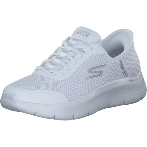 Skechers Go Walk Flex Damen Sneaker - Schlupfschuhe mit großem Einstieg - Damen-Sneaker mit Hands Free Slip-ins für einfache Passform und exklusivem Fersenkissen. Leichte ULTRA GO-Dämpfung und Air Cooled Memoryschaum für maximalen Komfort.