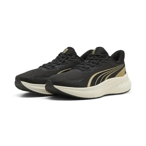 PUMA Erwachsene Pounce Lite 2 Laufschuhe 42.5, Black Gold in gold von PUMA