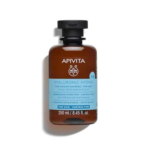 Apivita Hyaluronic Hydra Moisturizing Shampoo Fine Hair 250ml with Honey StB & Hyaluronic Acid