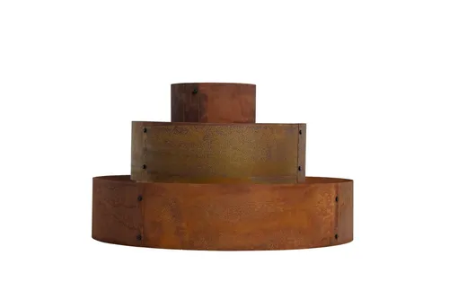 ESTEXO Pflanzpyramide - Hochbeet für Blumen und Kräuter - Hochbeet aus robustem Stahlblech mit vorgerosteten Ringen, ideal für Gartenliebhaber; vielseitig einsetzbar und bietet viel Platz für Ihre Pflanzen.