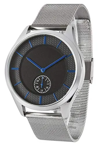 Zeit-Bar Funk-Armbanduhr für Damen und Herren - Hochwertige Armbanduhr mit Edelstahlgehäuse, exakter Funktechnologie und separater Datumsanzeige, wasserdicht bis 3 bar - ideal für jeden Anlass.