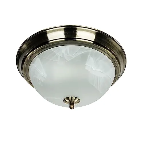 Jugendstil Deckenlampe Ø29cm – Elegante Beleuchtung für Wohnzimmer und Schlafzimmer - Deckenleuchte im Jugendstil, ideal für den Innenbereich. Mit 2xE27 Fassung und edlem Messing-Design sorgt sie für stilvolle Akzente in jedem Raum.