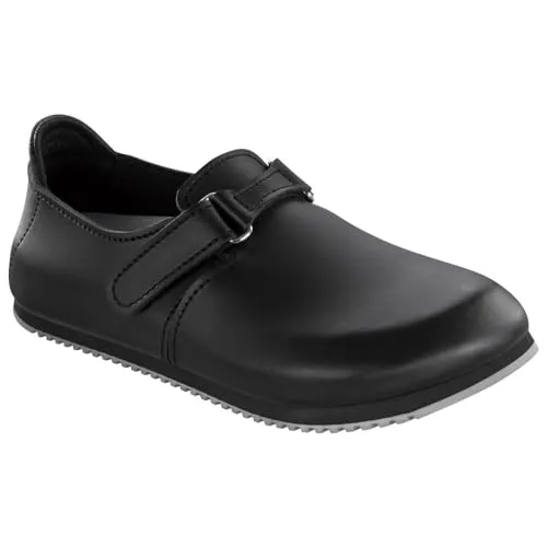 Birkenstock Clog Linz Superlauf, Naturleder, schwarz, schmal, Größe 42 583186-42