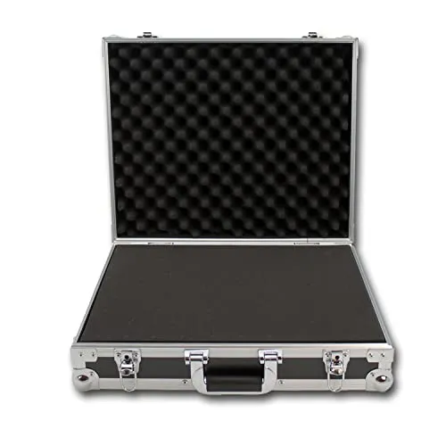 Flightcase ACC-2 SATISFIRE - Universal Transportkoffer für Equipment - PA Koffer & Racks mit anpassbarem Schaumstoff für optimalen Schutz, ideal für technische Geräte, Werkzeug und mehr. Robustes Design mit abschließbaren Schnappschlössern.
