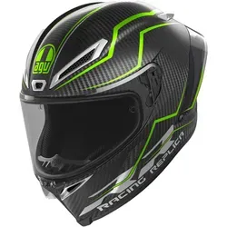 AGV Pista GP RR Integralhelm Performante carbon/lime L - Motorradhelm mit FIM-Homologation für höchsten Schutz, 100% Extreme Carbon für Leichtigkeit und 190° Panoramasicht, ideal für Rennsport-Enthusiasten.