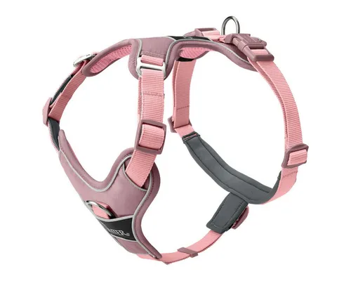 Hunter Tierbedarf Hunde-Geschirr Divo Up altrosa - XS, verstellbar für Halsumfang 29-39 cm und Bauchumfang 34-47 cm, bequem und stylisch für Ihren Hund