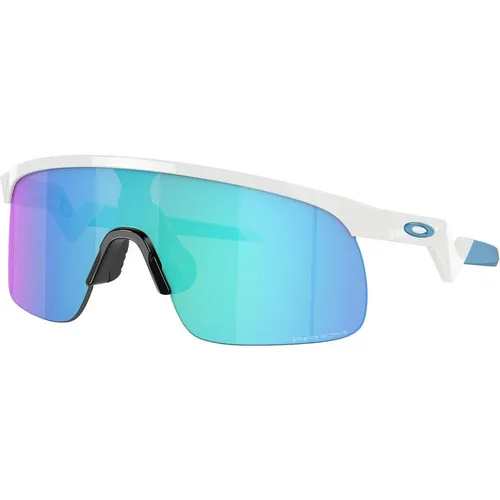Oakley Resistor Kinder Sonnenbrille - Weiß, One Size - Sportbrillen für Kinder mit UV-Schutz und robustem Design, perfekt für aktive Abenteuer im Freien.