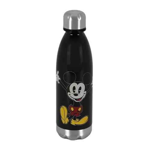 Disney Unisex 06751 Flasche Face, Schwarz, 700 ml