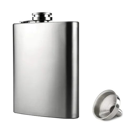 Flachmann mit Trichter4 oz. 304 Edelstahl Hip Flask 100% AuslaufsicherTtragba...