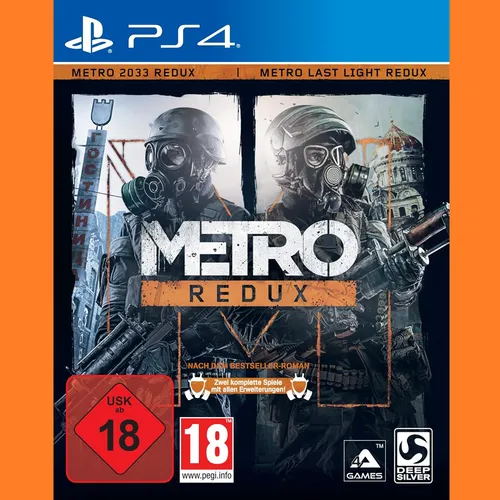 Metro: Redux - PS4 - Action & Abenteuer neu und OVP - Erlebe die packende Story von Metro: Redux für PS4. Einzelspielermodus, deutsche Sprachausgabe und spannende Action warten auf dich. Ideal für Fans von Story-basierten Spielen!