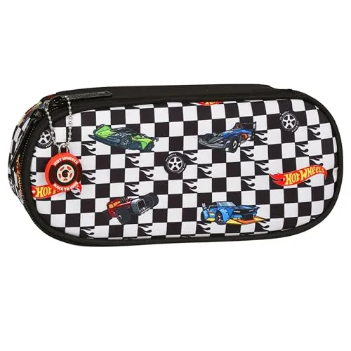 sarcia.eu Hot Wheels Fächer Schulmäppchen, Beutel in Autos, für Jungen 5x22x10cm (Hot Wheels Fächer)