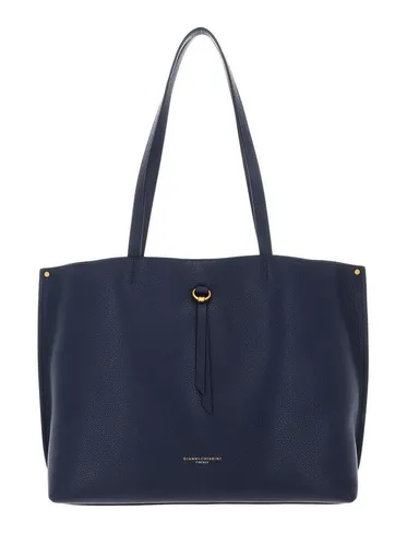 GIANNI CHIARINI Schultertasche Shoulder Bag aus echtem Rindsleder - Elegante GIANNI CHIARINI Schultertasche in dunkelblau, aus hochwertigem Rindsleder. Ideal für den täglichen Gebrauch mit praktischem Magnetverschluss und mehreren Fächern für optimale Organisation.