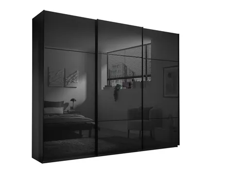 Schlafkontor Schwebetürenschrank MINDA – Eleganter Stauraum - Moderner Schwebetürenschrank aus hochwertigem Glas und Holzwerkstoff, ideal für stilvolle Ordnung im Schlafzimmer. Mit viel Stauraum und ansprechendem Design.
