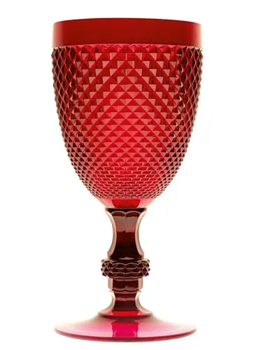 Brunch Time Rotweinglas 6er Set Diamond 39 cl rot