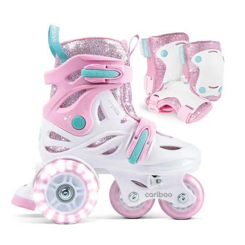 Kinder-Rollschuh-Set Cariboo Ballerina + Schützer