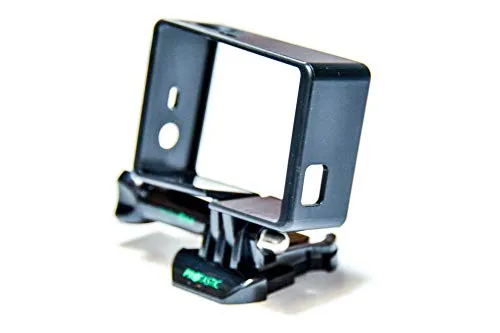 PROtastic Rahmenhalterung mit Schnalle für GoPro Hero 3/3+ 4 Kamera, Schwarz