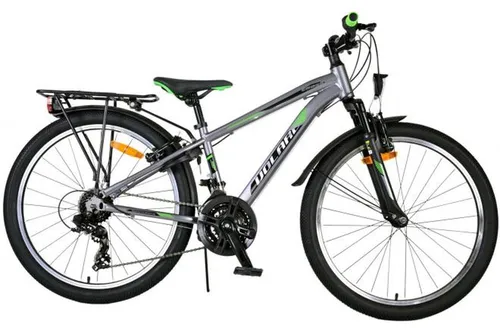 Volare Kinderfahrrad Cross - 24 oder 26 Zoll für Jungen - Robustes Kinderfahrrad mit 18 Gängen, ideal für Abenteuer im Freien. 85% vormontiert, geeignet für 8-12 Jahre und bis 115kg belastbar.