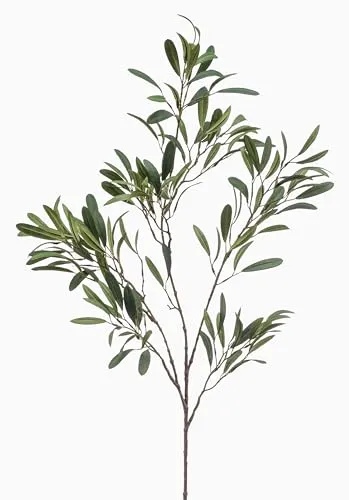artplants.de Künstlicher Olivenzweig RIGELIO, 120cm - Dekorativer Zweig für Ihr Zuhause - Der künstliche Olivenzweig RIGELIO ist ideal für die kreative Dekoration. Mit seinen grünen Blättern bringt er mediterranes Flair in jeden Raum. Perfekt für langlebige Arrangements und pflegeleicht.