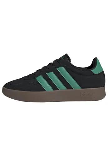 adidas Herren BARREDA Schuhe - Core Black/Court Green - Herren-Sneaker mit regulärer Passform, Obermaterial aus Synthetik und Wildleder für optimalen Komfort und Stil.