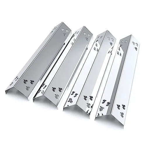 teileplus24 BR04-4-SG Gasgrill Edelstahl Brennerabdeckung kompatibel mit Rösle Videro G4, G4-S, G4-S Nero, Vario+, auch für Sansibar | Flavorizer Bars | Passgenau | Rostfrei | Brennerschutz