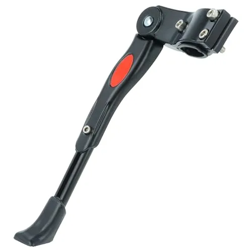 vhbw Fahrradständer Seitenständer Hinterbauständer schwarz kompatibel mit Fahrräder 24, 26, 28