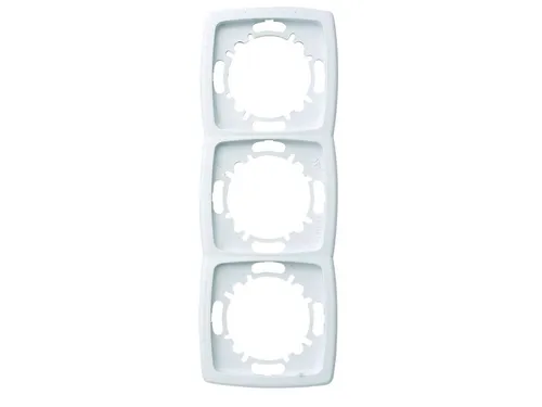 3-fach Rahmen / Blende aus Kunststoff, in Polarweiß, GAO von Gao