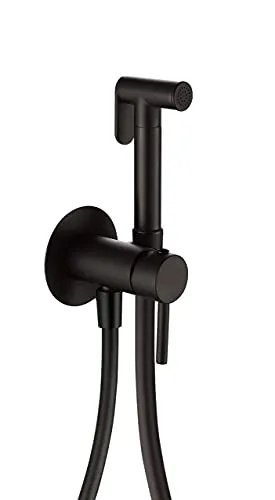 VALAZ Bidet Armatur Unterputz Schwarz Matt - Minimalistische Bidet-Armatur mit Einhebelmischer für präzise Temperaturkontrolle, ideal für moderne Badezimmer. Schnelle Installation und langlebige Materialien sorgen für eine einfache Wartung und langanhaltende Nutzung.