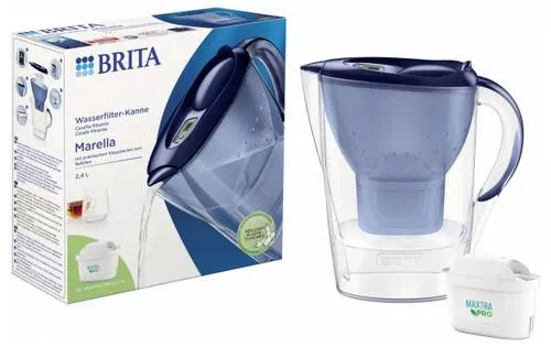 Brita Wasserfilter-Kanne Marella Cool, 2,4 Liter, blau