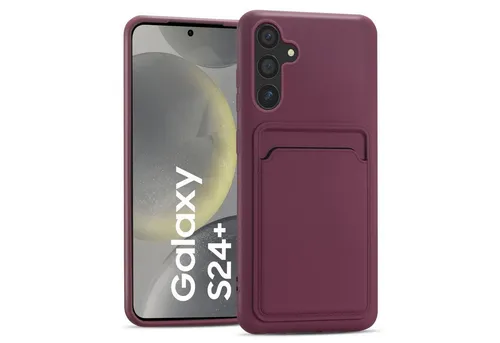 CoolGadget Handyhülle Card Case Handy Tasche für Samsung Galaxy S24+ 6,7 Zoll, Silikon Slim Schutzhülle mit Kartenfach für Samsung S24 Plus 5G Hülle