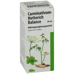 Carminativum Hetterich Balance Tropfen - Arzneimittel zur Linderung von Blähungen und Magenbeschwerden, einfach einzunehmen und ideal für eine schnelle Erleichterung.