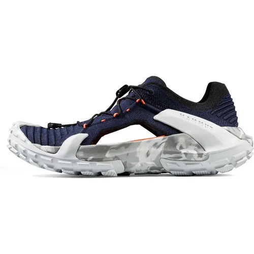 Mammut Hueco II Air Low Women marine-light ice gray (50573) - Leichte Wanderschuhe für Damen - Wanderschuhe mit atmungsaktivem Obermaterial und Collapsible Heel Funktion, ideal für Wandern und Alltag. Mit nur 270 g leicht und bequem, für optimalen Halt und Dämpfung.