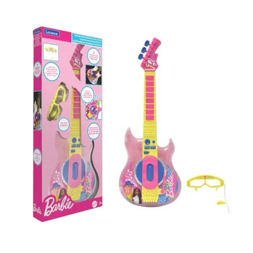 Barbie Electronische leuchtende Gitarre mit Mikrofon in Form einer Brille