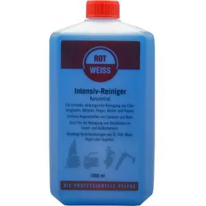 RotWeiss Lackreiniger Intensiv-Reiniger Konzentrat, für Lack, Glas und Kunststoff, Flasche 1 Liter