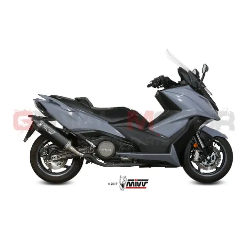 Auspuff exhaust MIVV Speed Edge Schwarz Edelstahl fur Kymco Ak 550 2017   2020