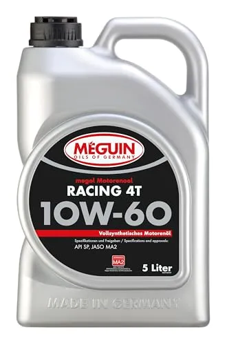 Meguin megol Motorenoel Racing 4T SAE 10W-60 – 5 Liter Kanister