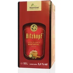 Hitzkopf Bratapfel Apfel-Glühwein 10L Bag-in-Box - Sonstige Weine – Fruchtig-würziger Apfel-Glühwein mit Bratapfel-Aroma, ideal für Gastronomie und Winterevents. Servierfertig, einfach erhitzen und genießen!