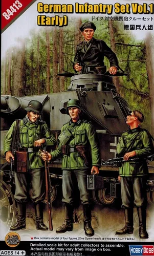 Hobby Boss 84413 - German Infantry Set Vol. 1 early - deutsche Soldaten - 1:35