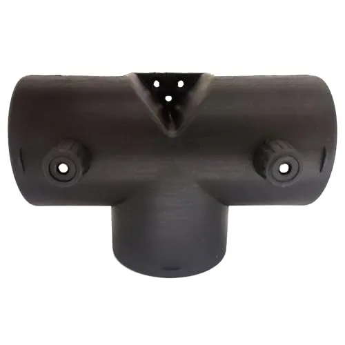 StandHeiz verstellbares T-Stück 60x60x60 mm ABS Kunststoff – Luftverteiler für Standheizung, kompatibel mit Webasto, Eberspächer, chinesischen Heizsystemen, regulierbar, hitzebeständig