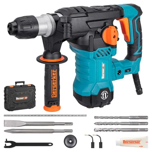Berserker SDS-Plus Bohrhammer 1500W 6J, 4F Kombihammer Beton bis 32 mm 32MB
