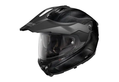 Nolan X-552 Ultra Carbon Puro N-Com matt carbon Adventure Helm L - Motorradhelm mit hohem Karbonanteil, kombiniert Offroad-Ästhetik und Straßentauglichkeit. Ideal für Abenteuer, mit NERS-System für Sicherheit und einzigartigem Komfort dank Carbon Fitting Racing Experience.