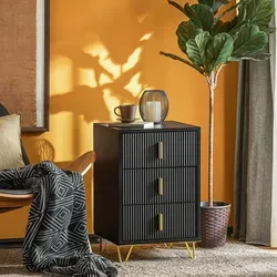 Nachttische Schwarz von SoBuy