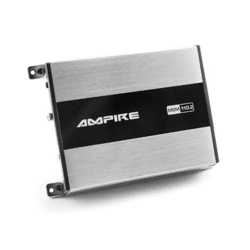 Ampire MBM110.2 2-Kanal Class D Verstärker - Car-HiFi-Endstufen mit 220W RMS Leistung, ultrakompakt und perfekt für kraftvollen Sound im Auto.