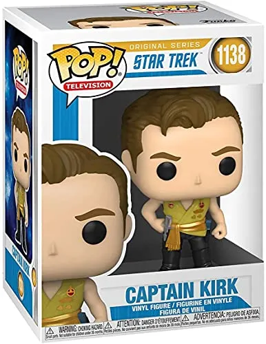 Funko Pop! TV: Star Trek - Captain Kirk (Mirror Mirror Outfit) - Wackelkopffigur aus hochwertigem Vinyl, ca. 9,5 cm hoch, ideal für Sammler und Star Trek Fans, perfektes Geschenk für jeden Anlass.