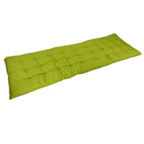 Marabella Auflage für Gartenbank 150x40x4cm Sitzauflage Polsterauflage Bankauflage, Farbe:grün